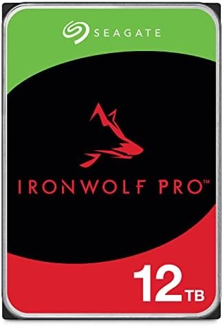 Seagate IronWolf Pro, 12 TB, Enterprise NAS Internal HDD –CMR 3.5 Inch, SATA 6