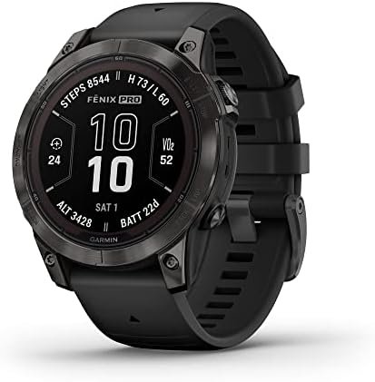 Garmin fēnix 7 Pro Sapphire Solar, Multisport GPS Smartwatch, Built-in