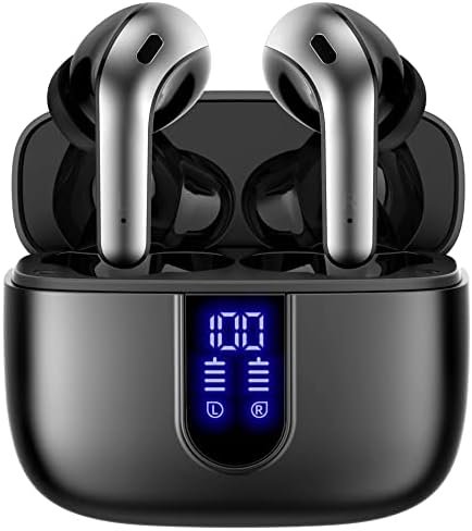 TAGRY Bluetooth Headphones True Wireless Earbuds 60H Playback LED Power Display