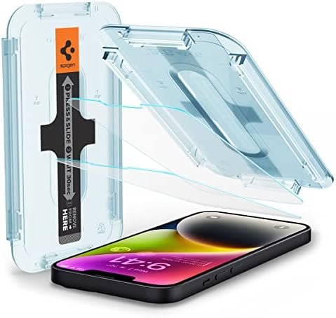 Spigen Tempered Glass Screen Protector [GlasTR EZ FIT] designed for iPhone 14