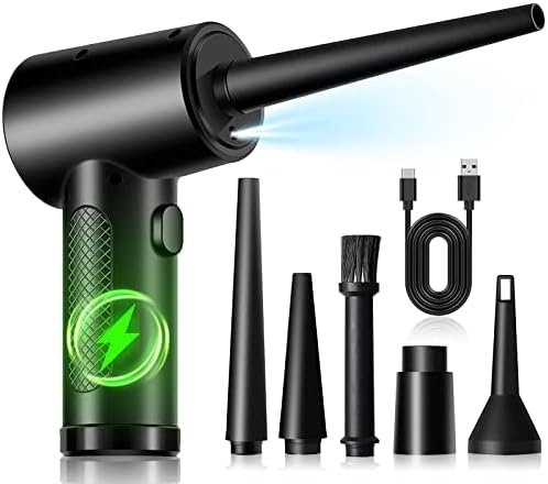 Compresed Air Duster, 65000RPM Electric Cordless Air Duster Keyboard Cleaner